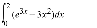 (e3x + 3x²)dx
