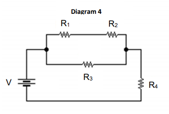 Diagram 4
R1
R2
R3
V
R4
