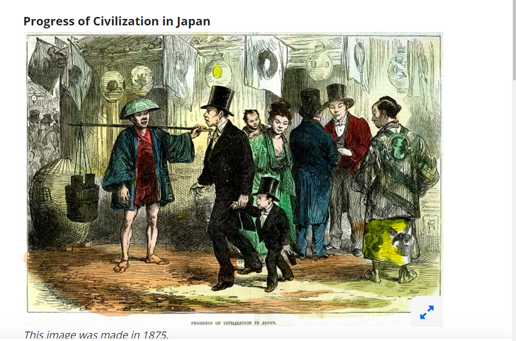 Progress of Civilization in Japan
PHOGHEES O CIVLIBATION IN JAPAN.
This image was made in 1875.
