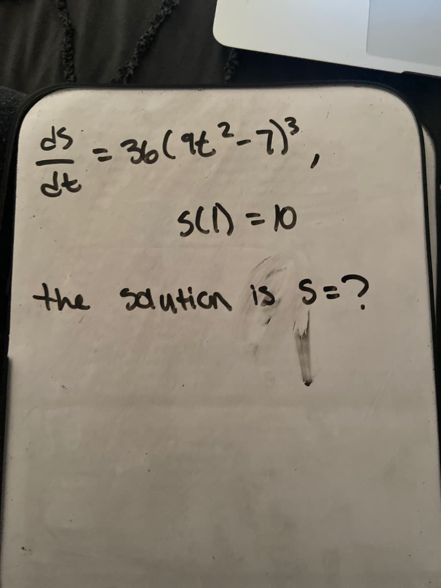 = 36(7€²-7)",
SCD =10
the salution is S=?
