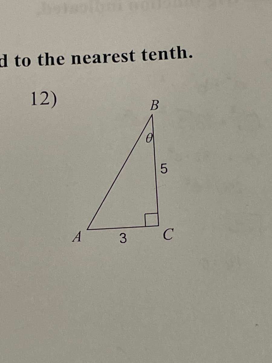 d to the nearest tenth.
12)
B
A
3
