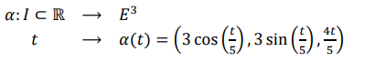 a:I c R
E3
t
a(t) = (3 cos () , 3 sin ())
