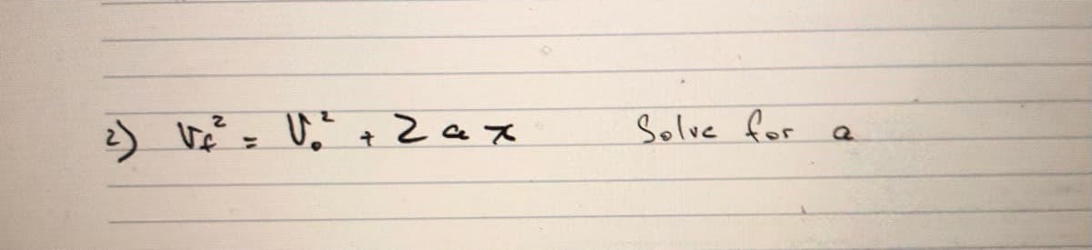 2) ve = U," t Zax
Solve for
%3D
