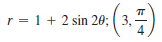 r = 1 + 2 sin 20; ( 3,-
4.
