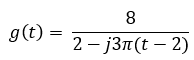 g(t)=
8
2-j3π(t2)