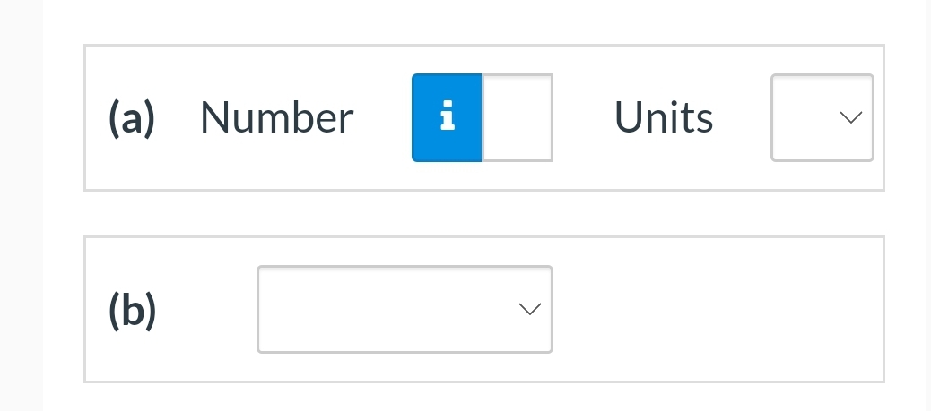 (a) Number
(b)
i
Units
