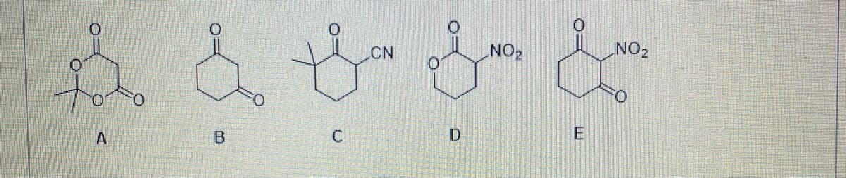 O
A
B
ť
C
CN
D
NO₂
E
NO₂