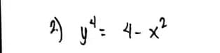 A y": 4- x²
