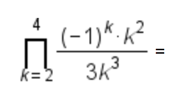 4
(-1)*. k²
k=2
3k3
II

