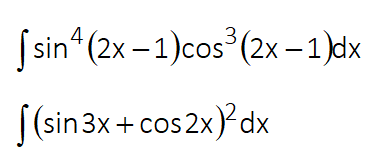 Ssin“ (2x – 1)cos (2x -1)dx
[(sin 3x + cos2x)dx
CoS
