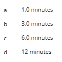 a
b
C
d
1.0 minutes
3.0
minutes
6.0
minutes
12 minutes