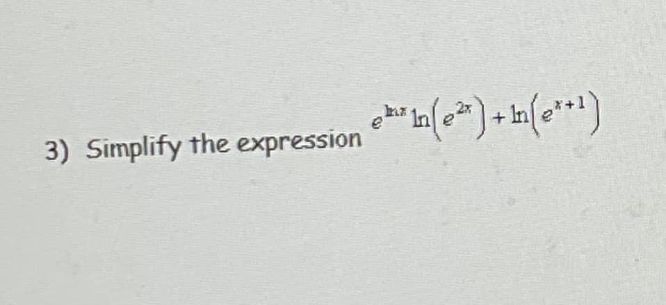 3) Simplify the expression
* * ) + (*)
