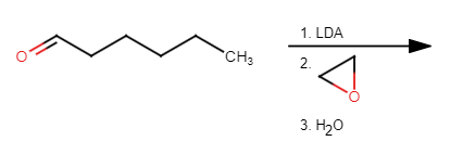 CH3
1. LDA
2.
3. H₂O