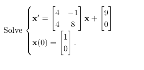9
x +
8
Solve
x(0)
