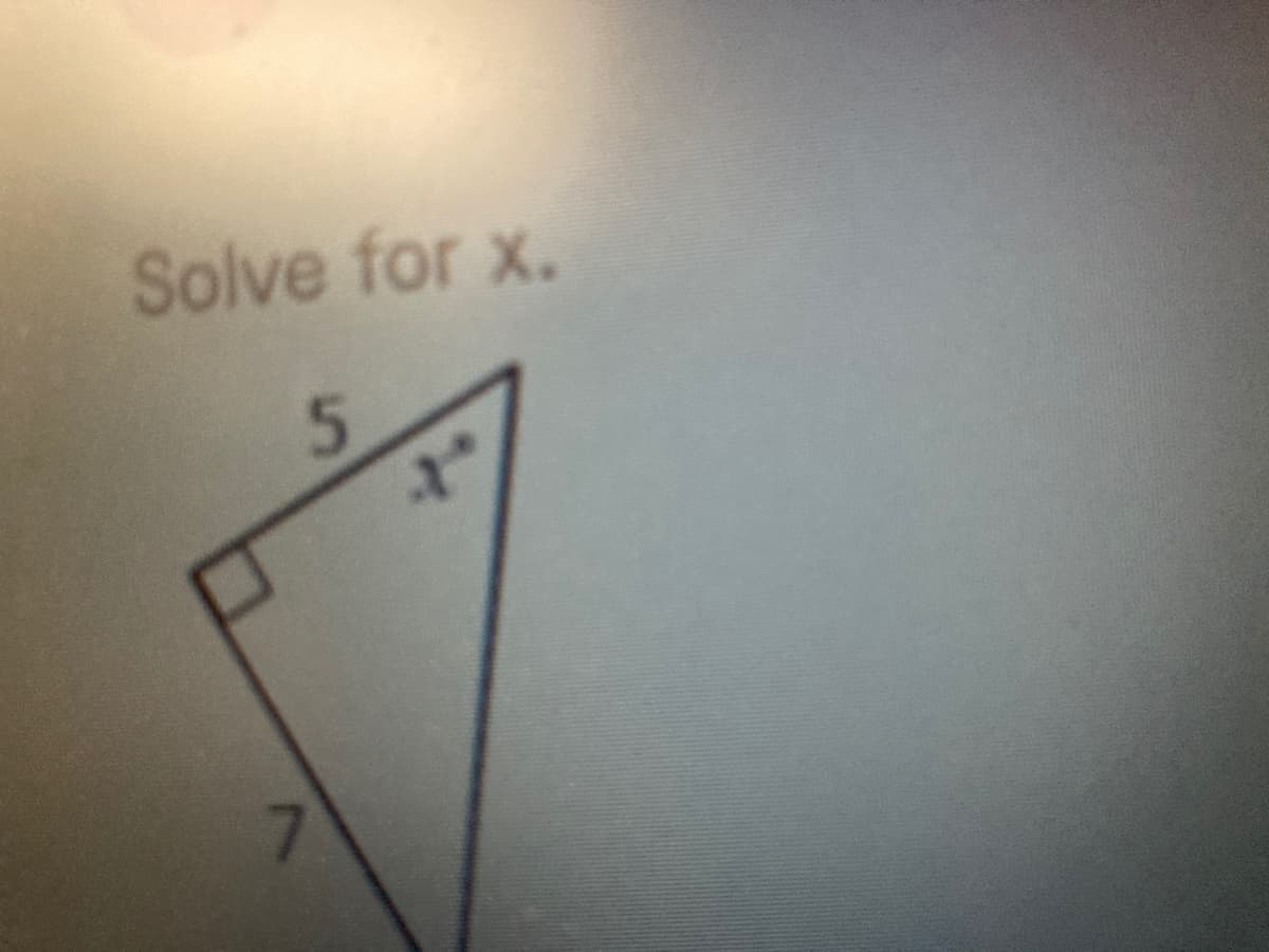 Solve for x.
5n
