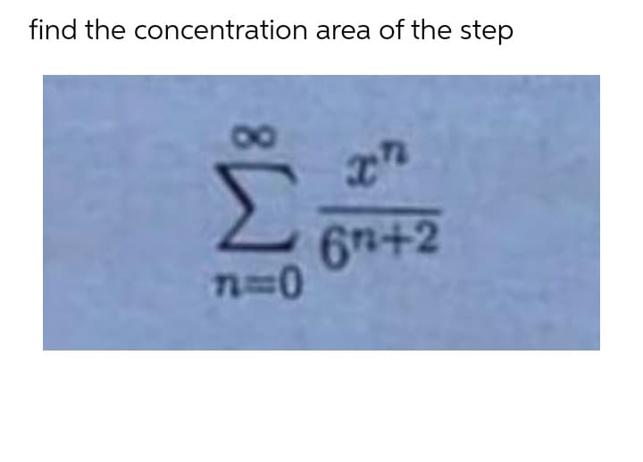 find the concentration area of the step
6+2
TD0
