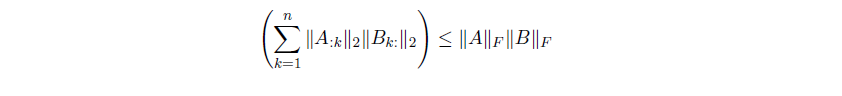 E|A:k |2||Br:||2)< ||A||||B||F
k=1
