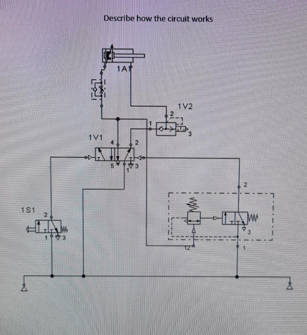 Describe how the circuit works
1At
1V2
3
1V1
3.
1S1
W TH
1.

