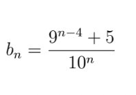 bn
9n-4+5
10n