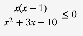 x(х — 1)
х2 + 3x — 10
