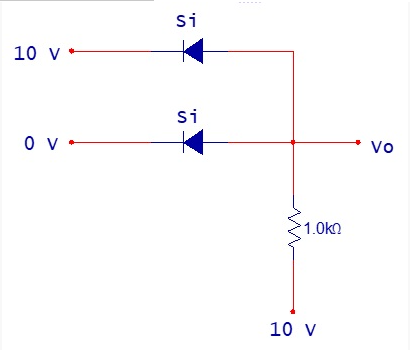 Si
10 v +
Si
Vo
1.0kn
10 v
