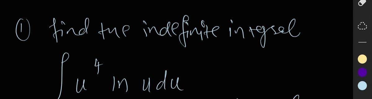 O find the indefinte in tguel
4
In udu
