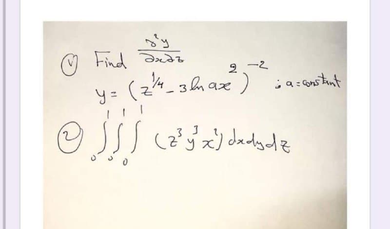 () Find Seて
2-2
y =
3 m ax )
3.
