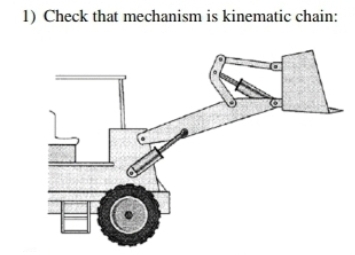 1) Check that mechanism is kinematic chain:
L