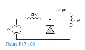 220 pF
RFC
6 µH
Vc
Figure P17.109
