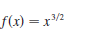 f(x) =
.3/2
