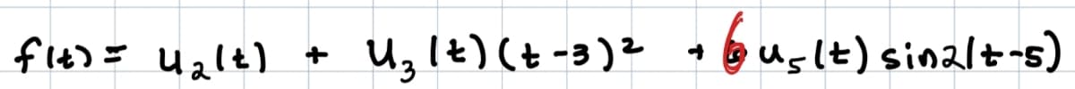 flt)= Ualt)
u, It) (t-3)? + o uslt) sinzlt-s)
