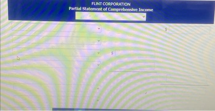 FLINT CORPORATION
Partial Statement of Comprehensive Income