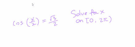 (as (4) =
Solve for x
on To, ZTC)

