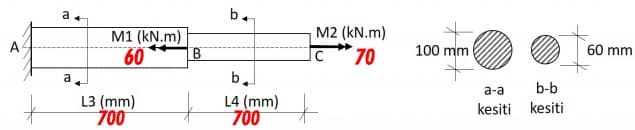 a
b.
M1 (kN.m)
60
M2 (kN.m)
Ic *70
C
A
100 mm
60 mm
a
b.
а-а
b-b
L3 (mm)
700
L4 (mm)
700
kesiti kesiti
