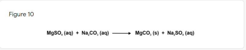 Figure 10
MgsO, (aq) + Na,CO, (aq)
MgCO, (s) + Na,SO, (aq)
