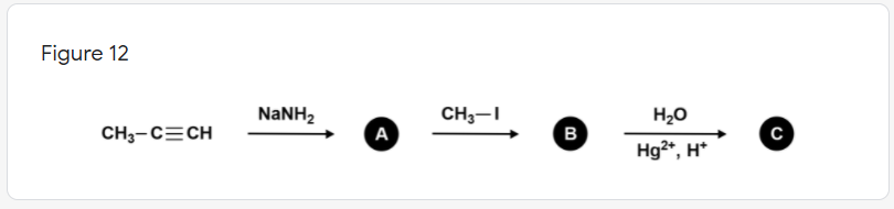 Figure 12
NANH2
CH3-I
H20
CH3-C=CH
А
B
с
Hg2*, H*
