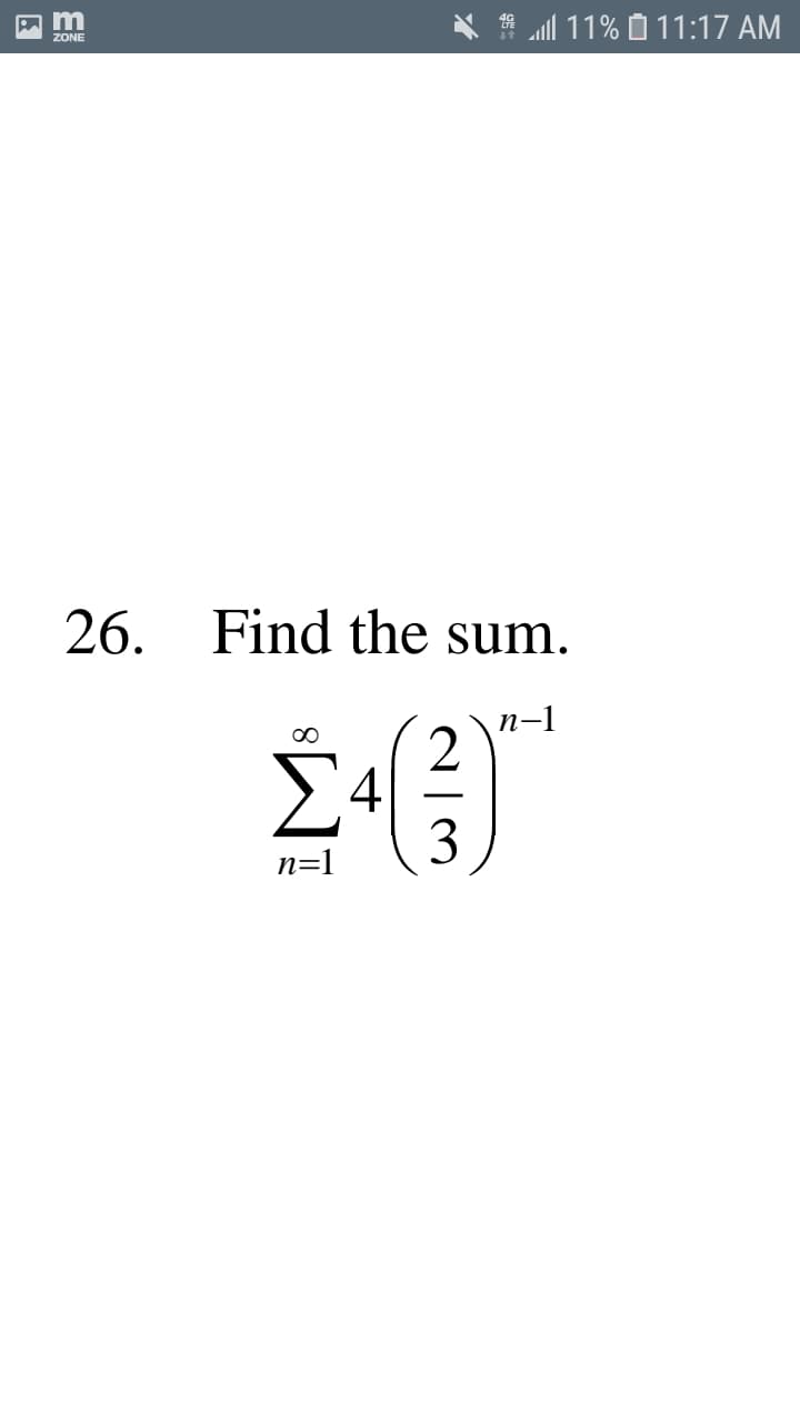 Find the sum.
n-1
2
Σ.
(3,
n=1
