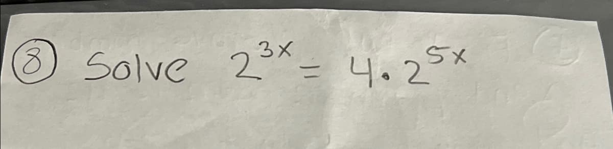 8 Solve 23x 4.25x
5x
=