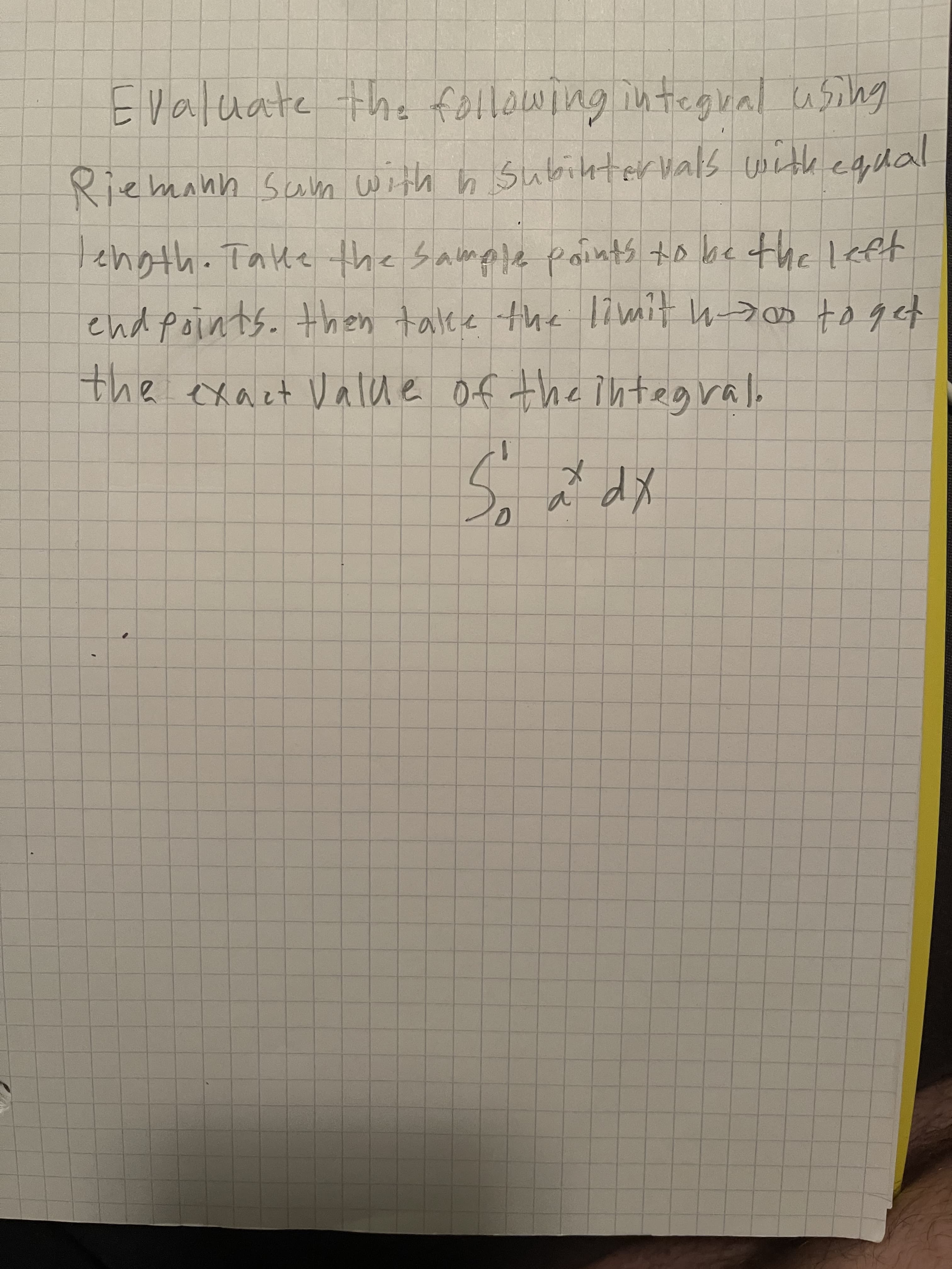 the exaet V alde Of the integral.
a
