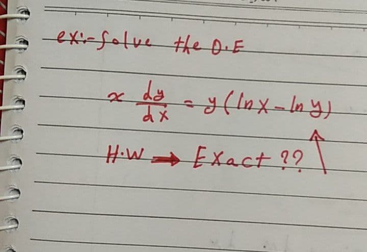 exifolve the DiE
ds
HW→EXact ??
