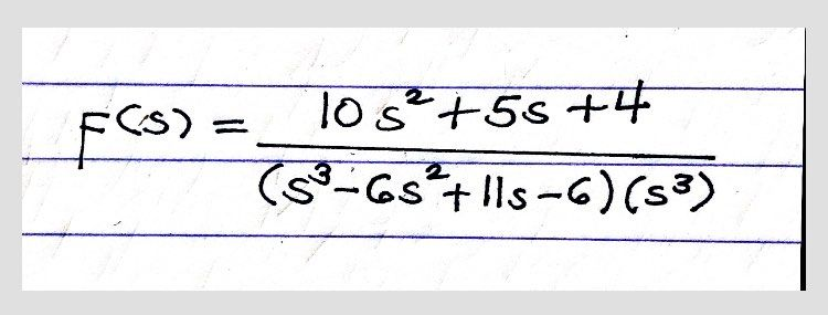 lo s²+5s +4
fs) =
(క-GS+!ls-6) (s®)
