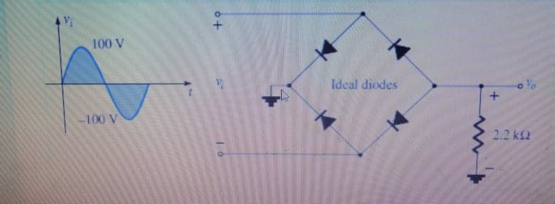 100 V
Ideal diodes
-100 V
2.2 k2
