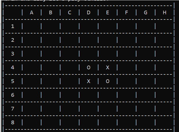 | A | | B | C | D | E | F | G | H
1 |
|
|
|
2 |
|
|
|
3 | |
|
|
|
4 |
|
| 0 | x |
|
5 |
|
|
x | 0 |
|
6
|
|
|
|
|
7 |
|
|
|
|
8 |
|
I
|
|
|
|