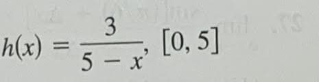 3
%3D
5 - x'
[0, 5]
h(x)
II
(4)
