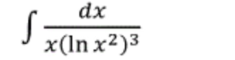 dx
J x(In x²)3
