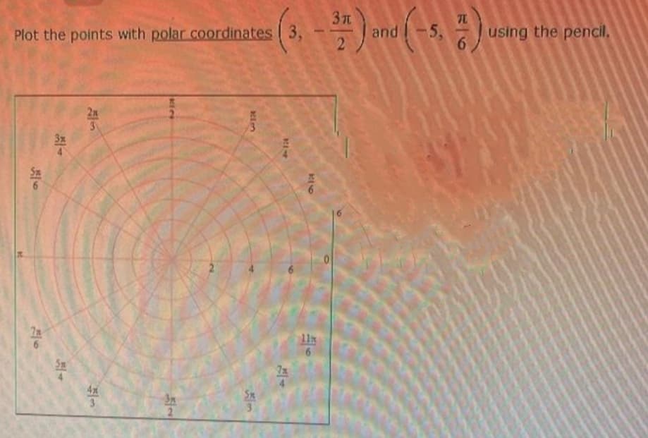 3T
Plot the points with polar coordinates 3,
and
5,
using the pencil.
2n
3
l1x
4x
Sn
3.
K16
/6
