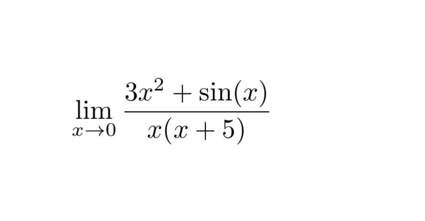 За2 + sin(a)
lim
х(х + 5)
