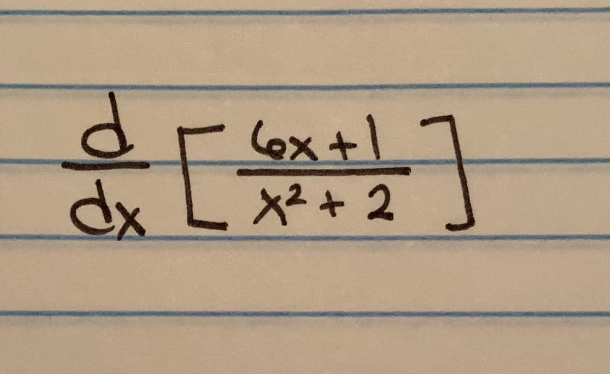 6x+1
- x² + 2
