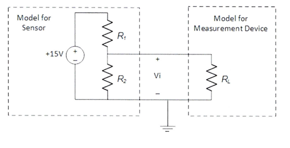 Model for
Model for
Sensor
Measurement Device i
R;
+15V
Vi
R2
R.
