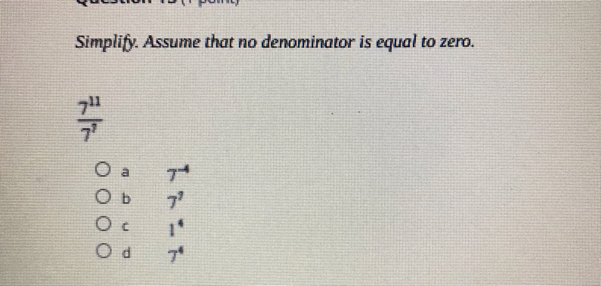 Simplify Assume that no denominator is equal to zero.
ア
7/7
